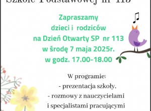Dzień Otwarty w SP 113