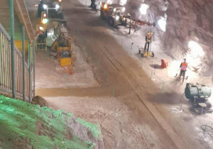 Wnętrze kopalni soli w Kłodawie.