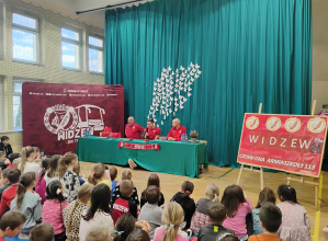 Spotkanie z piłkarzami Widzewa