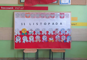 Dekoracja z okazji Święta Odzyskania Niepodległości.