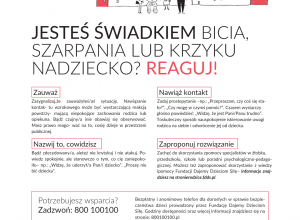 Ogólnopolska kampania: "Dzieciństwo bez przemocy".