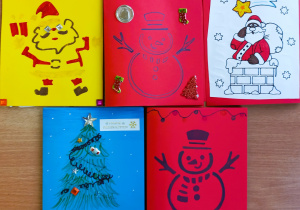 Kartki świąteczne w języku niemieckim.