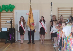 Poczet Sztandarowy Szkoły Podstawowej nr 113 w Łodzi.