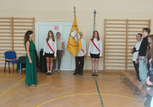 Poczet sztandarowy.