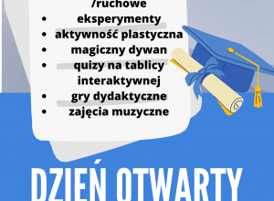 Dzień Otwarty - wtorek 9 maja godz. 15:15 - 17:30