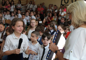 Podziękowanie p. Iwonie, wychowawczyni klasy 3a.